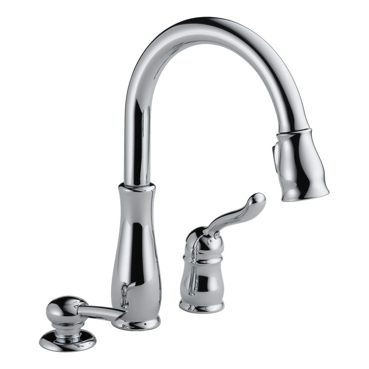 978SDDST Delta Lel Pull Down Single Handle Kitchen Faucet with MagnaTite® Docking and Diamond